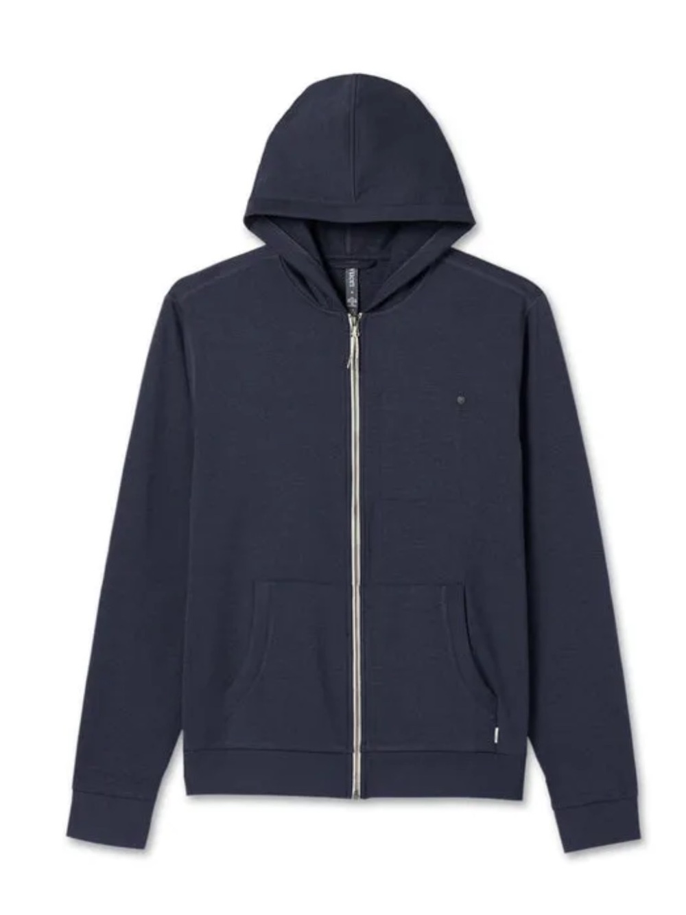 Vuori Coronado Hoodie Jacket Mens Size L Full Zip Navy Kashmir Outdoors Pocket